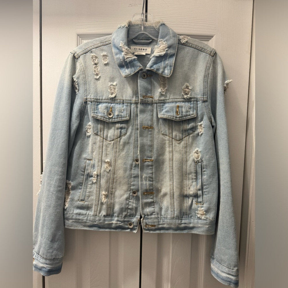 Ci Sono “Distressed” Jean Jacket